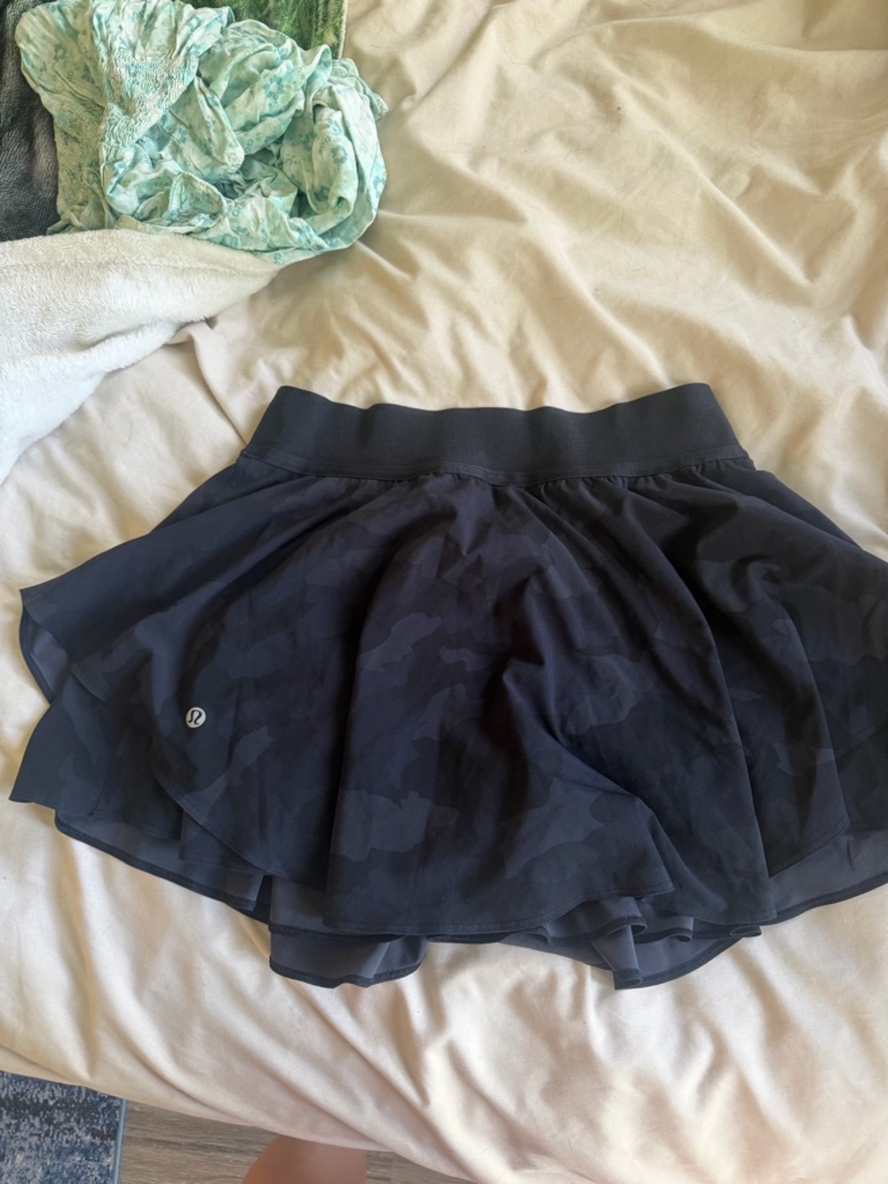 lululemon athletica Black Camo Skirt